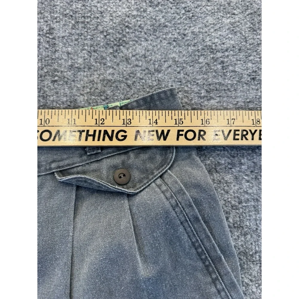 Vintage Bugle Boy Gray Pleated Pants Men's 31x31 Tapered Retro 80s 90s